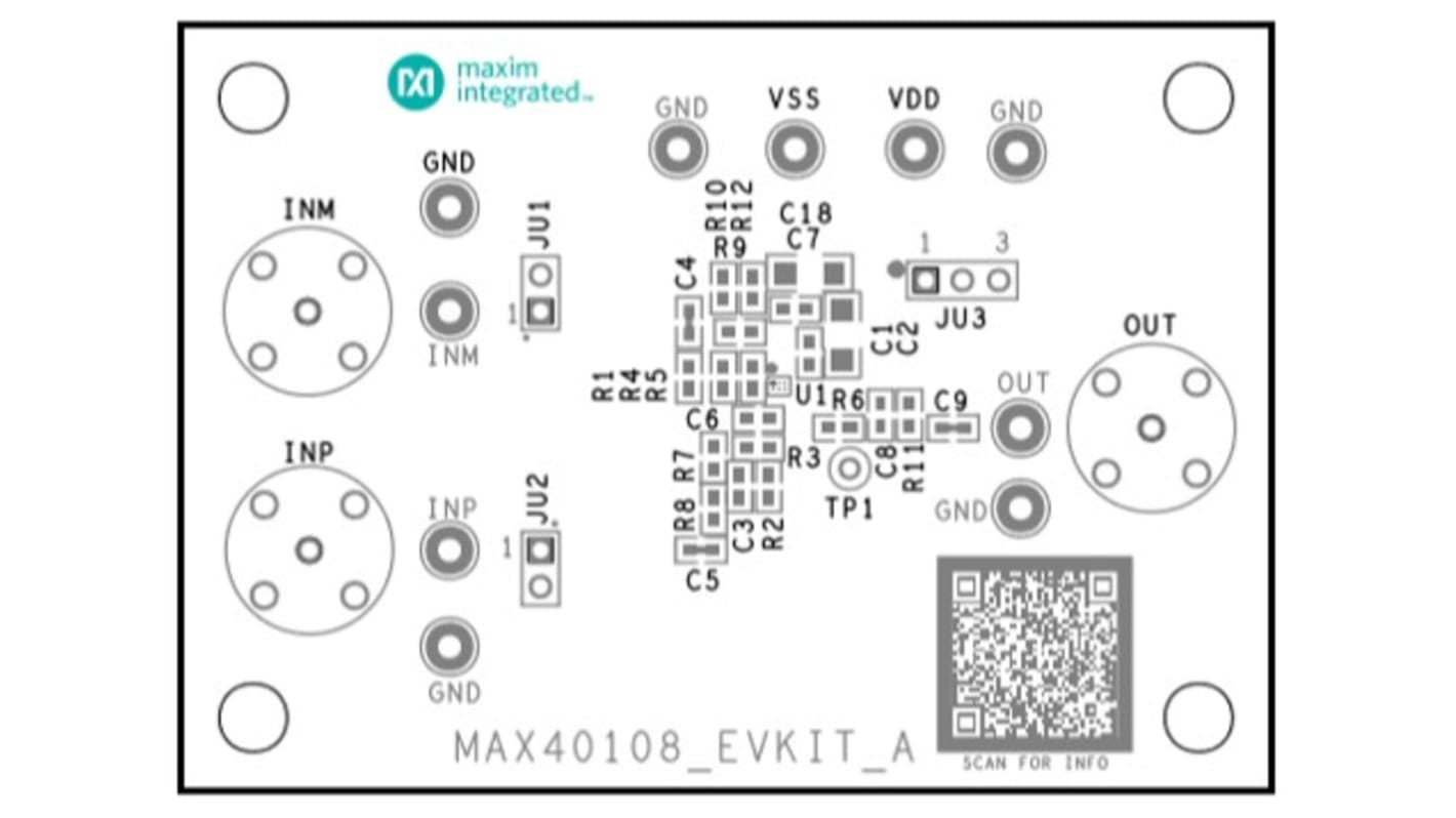 Kiértékelőkártya MAX40108EVKIT#, használható: (MAX40108)-hoz