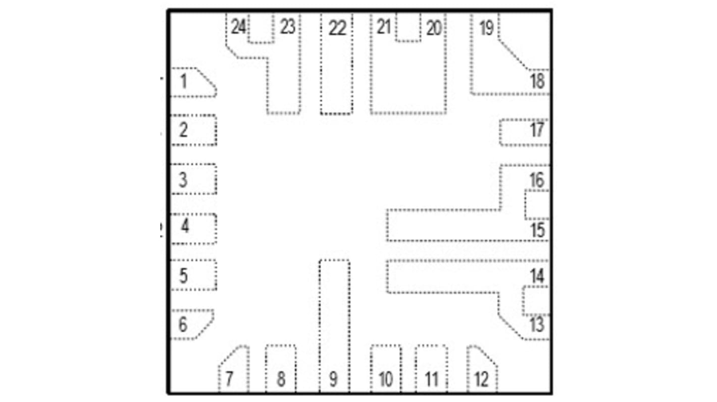 Li Ion töltő IC MAX77751CEFG+ Lítium-ion, 13,7 V, 1.725A, 24-tüskés, FC2QFN