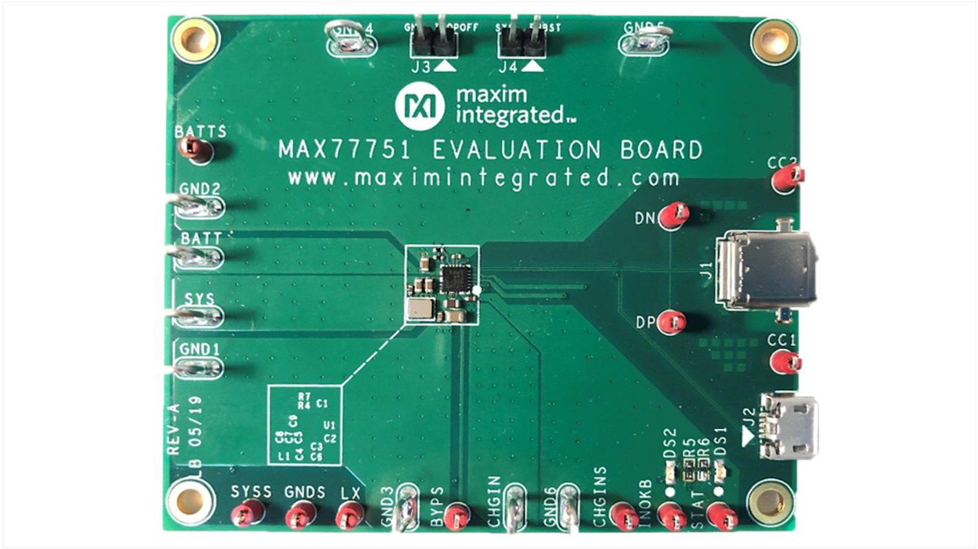 Maxim Integrated MAX77751 Evaluierungsbausatz, MAX77751FEVKIT# Akkuladegerät