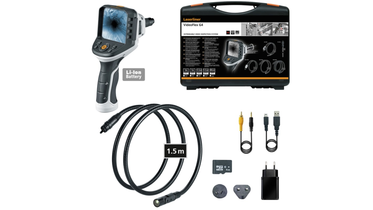 092.947A Laserliner 17mm probe Inspection Camera Kit, 1500mm Probe