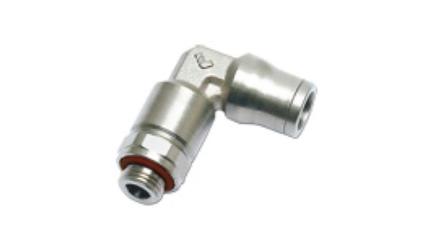 Legris LF3600 Series Extended Stud Elbow, G 1/4 Male, Threaded Connection Style