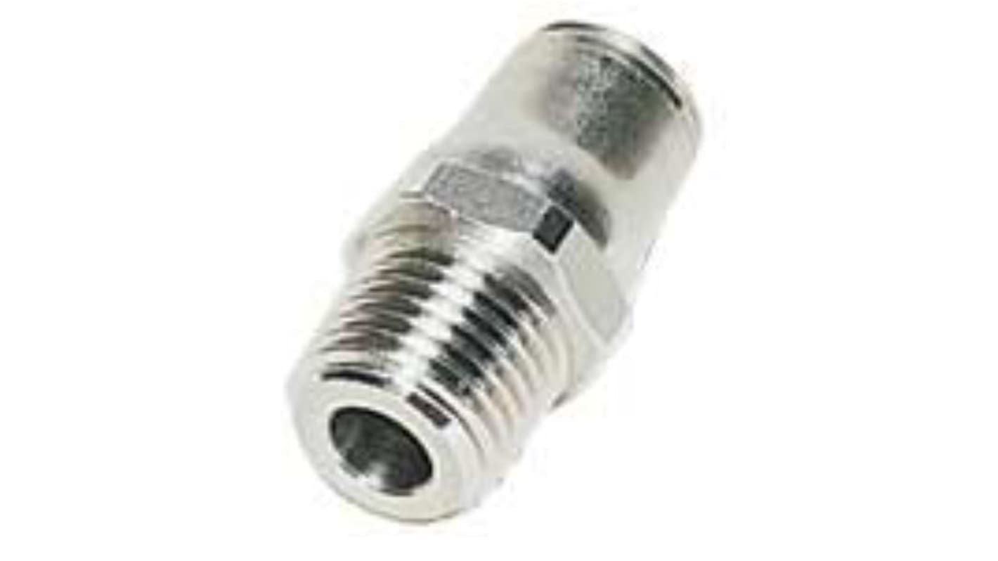 Legris LF3800 Series, G 1/2 Male to Push In 12 mm, Threaded-to-Tube Connection Style