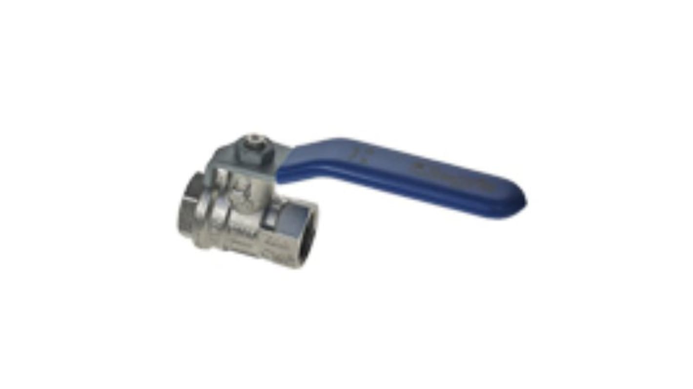 Legris Nickel Plated Brass 2 Way, Ball Valve 3/4in, 24.5mm