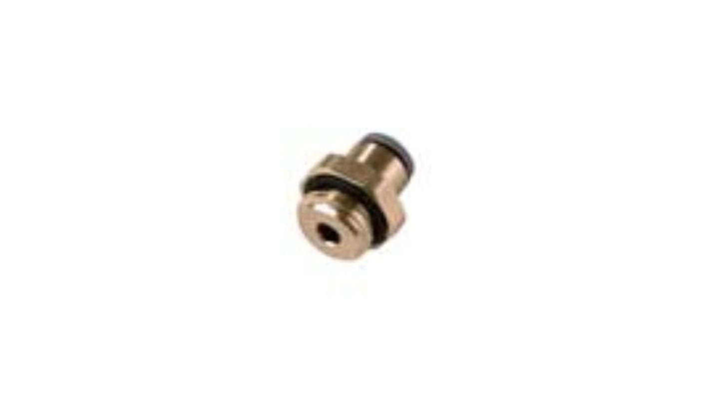 Legris LF6900 LIQUIfit Series Push-in Fitting, G 1/8 Male to Push In 4 mm, Threaded-to-Tube Connection Style