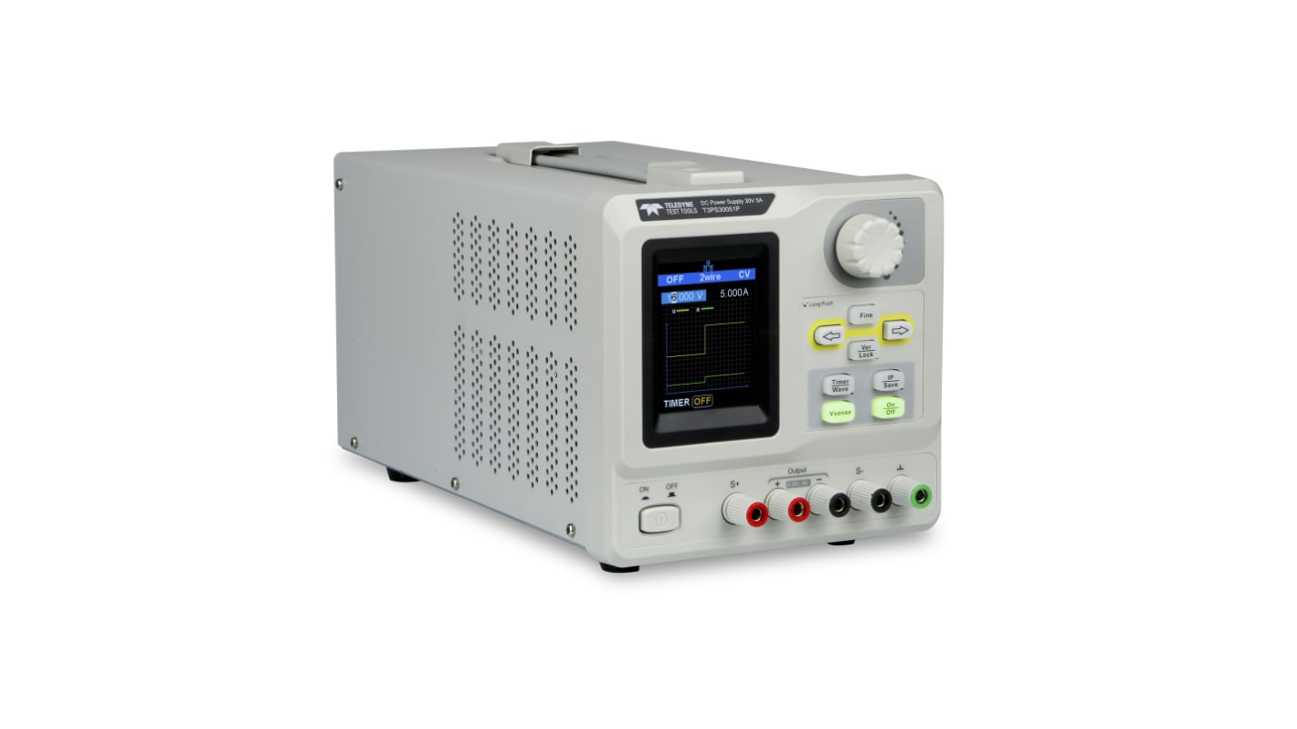 Teledyne LeCroy T3PS Series Bench Power Supply, 0 To 30V, 0 → 5A, 1-Output, 150W - RS Calibrated