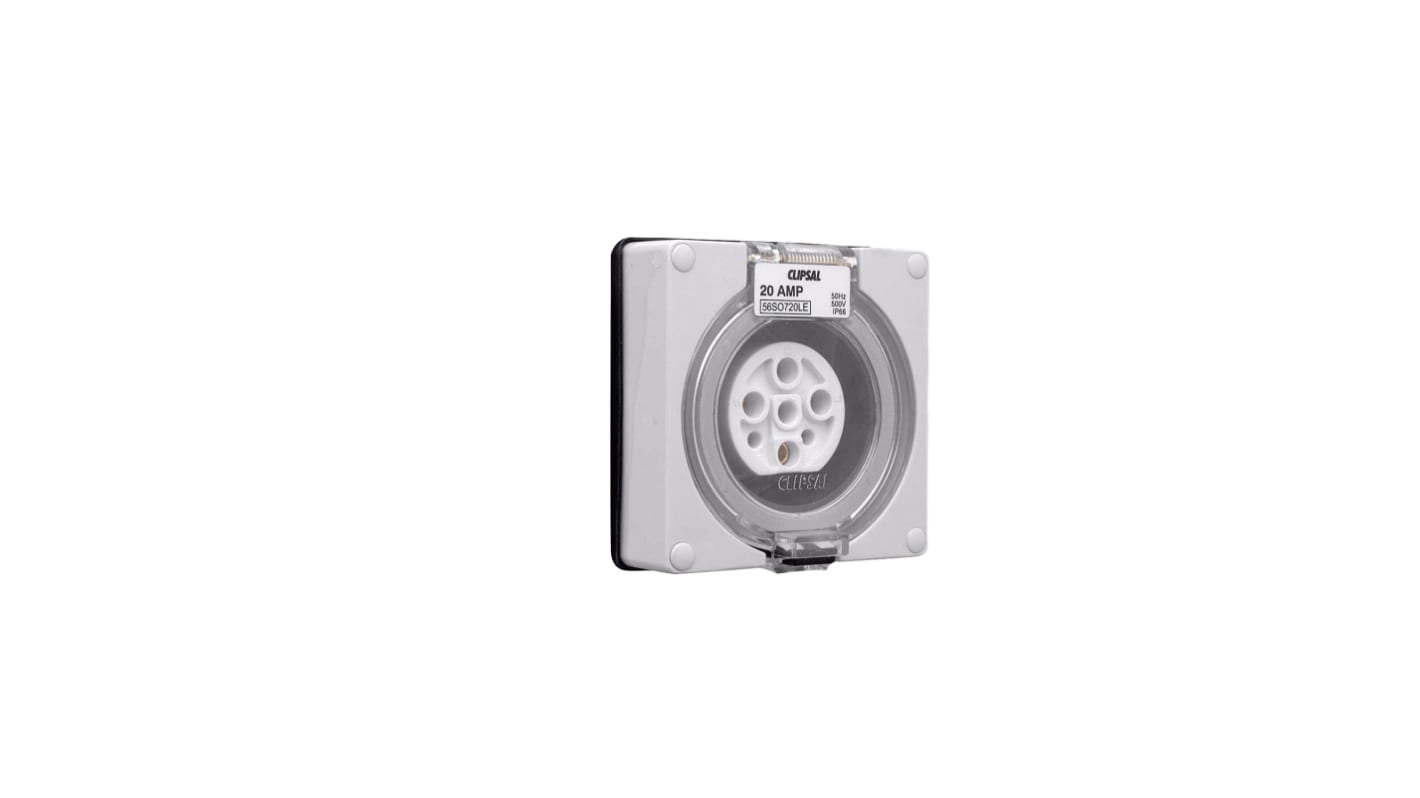 Clipsal Electrical Grey, Rated At 20A, 500 V