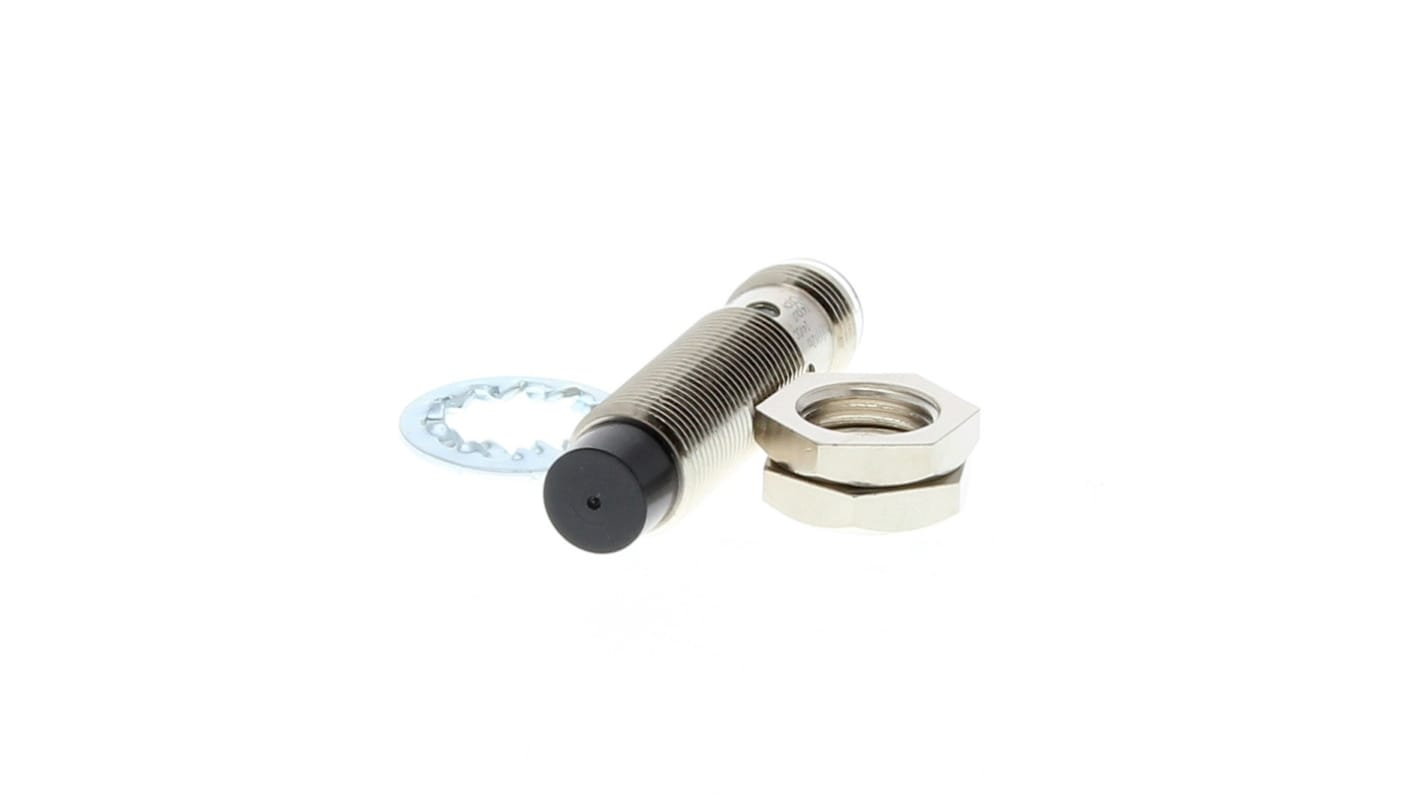 Omron Inductive Barrel-Style Proximity Sensor, M12 x 1, 5 mm Detection, PNP Output, 24 V, IP67