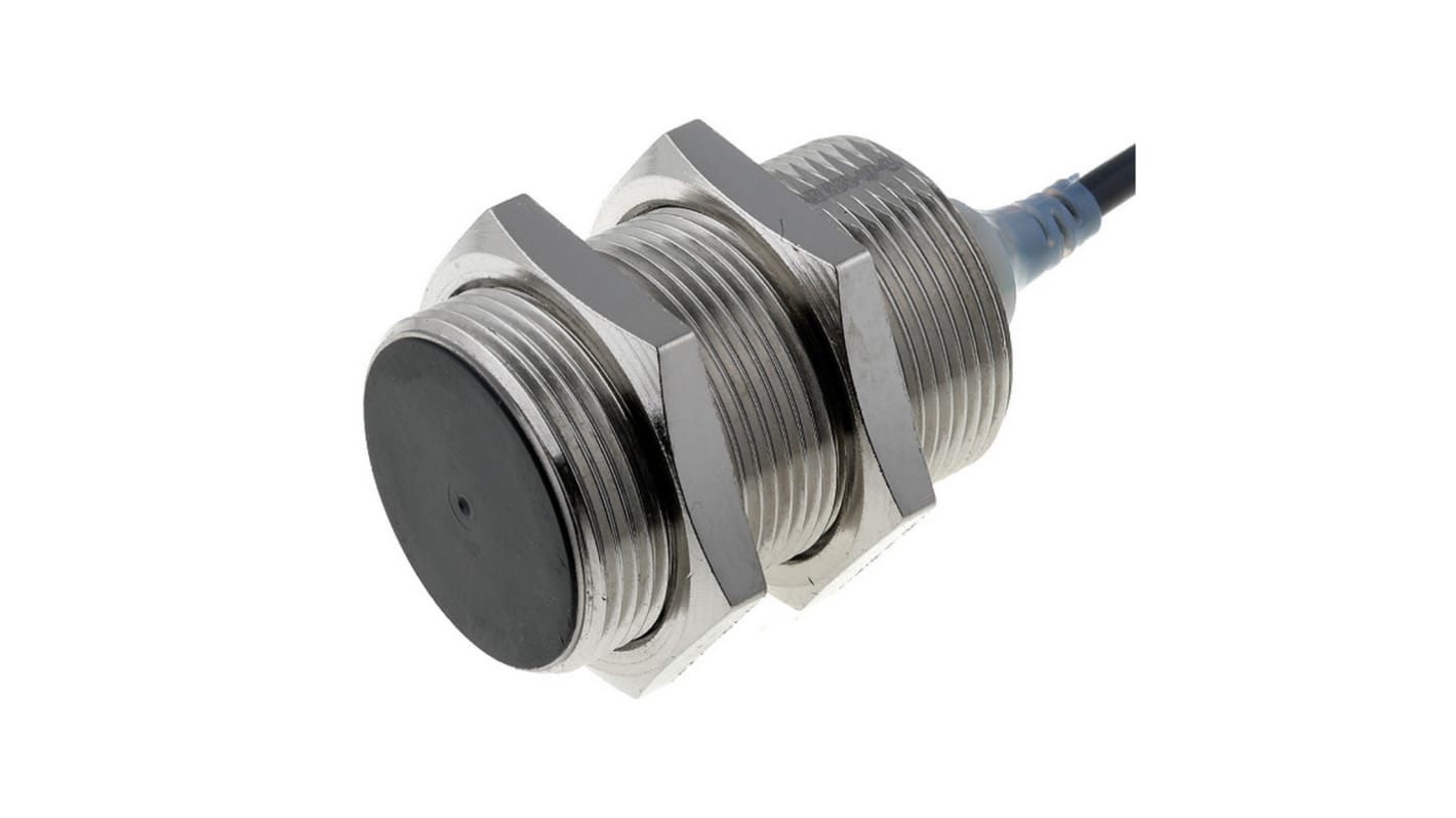 Omron Inductive Barrel-Style Proximity Sensor, M30 x 1.5, 15 mm Detection, PNP Output, 12 → 24 V dc, IP67