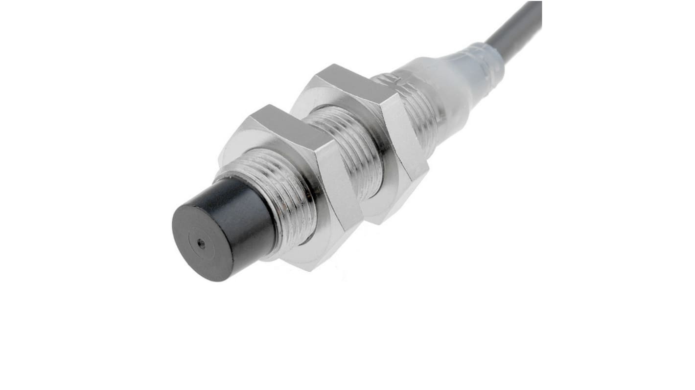 Sensore di prossimità Cilindrico Omron, NO, M8 x 1, rilevamento 4 mm, 12 → 24 V c.c.