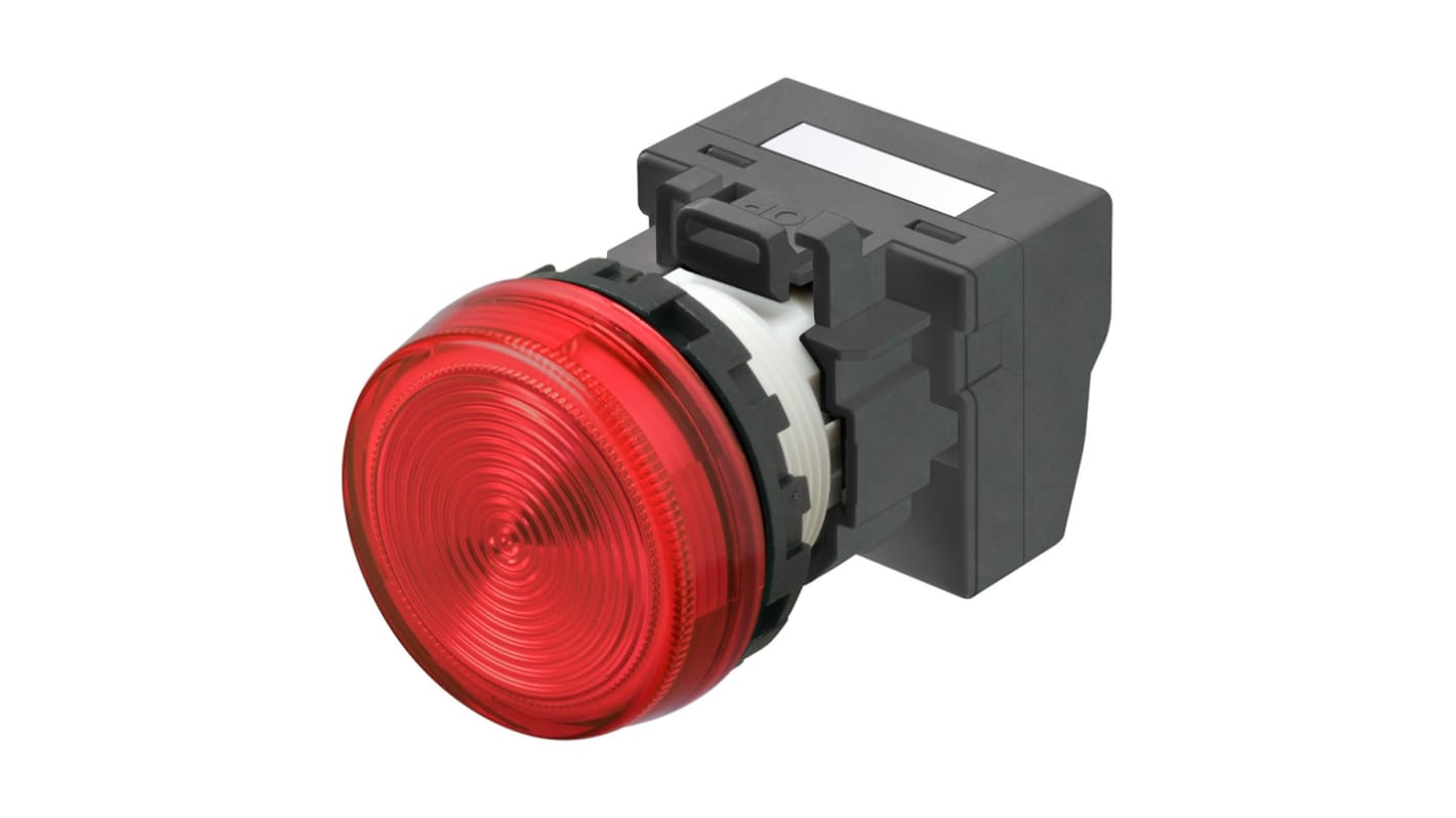 Indicatore da pannello Omron Rosso  a LED, 24V, IP66, Sporgente