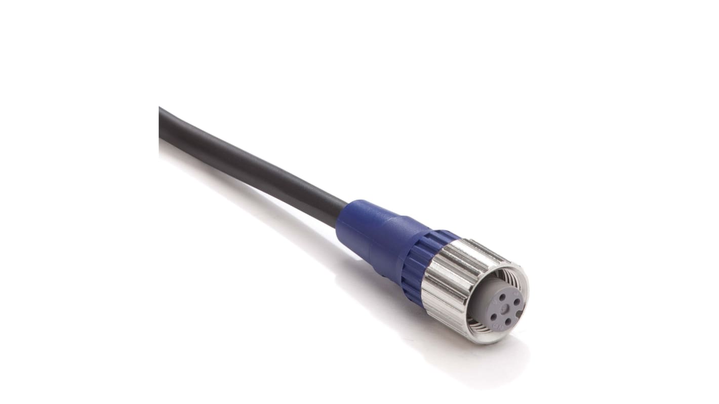 Omron XS2F Serien M12 til Utermineret Sensor/aktuatorkabel, 10m kabel