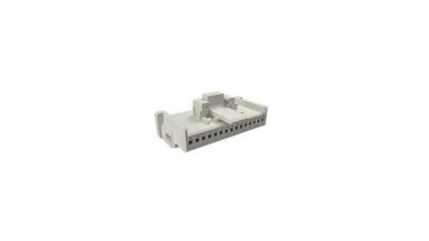 Carcasa de conector de crimpado Amphenol ICC, Serie 10158517, paso: 1.5mm, 15 contactos, , 1 fila filas, Conector