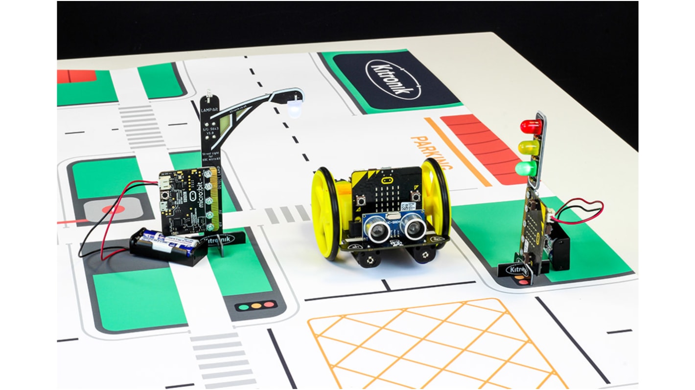 Piste pour robots:MOVE Mat Line au format A1 Kitronik