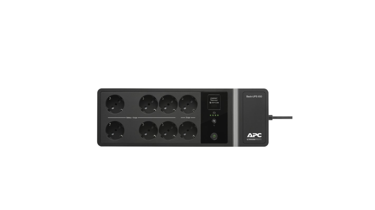 APC 230V Input Stand Alone Uninterruptible Power Supply, 650VA (400W), Back-UPS