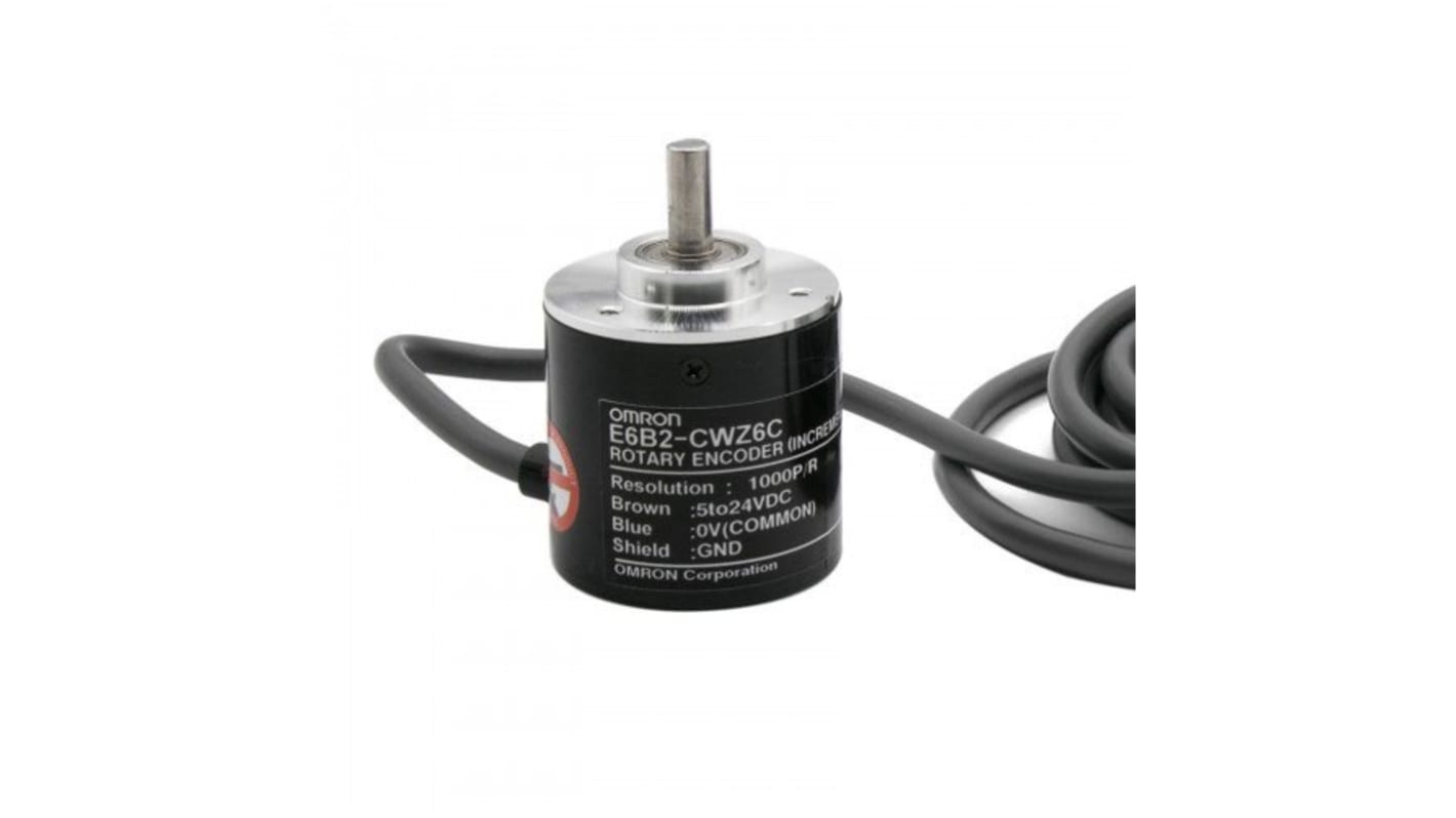 E6B2-CWZ6C 500P/R 0.5M | Omron Incremental Incremental Encoder, 500 ppr ...
