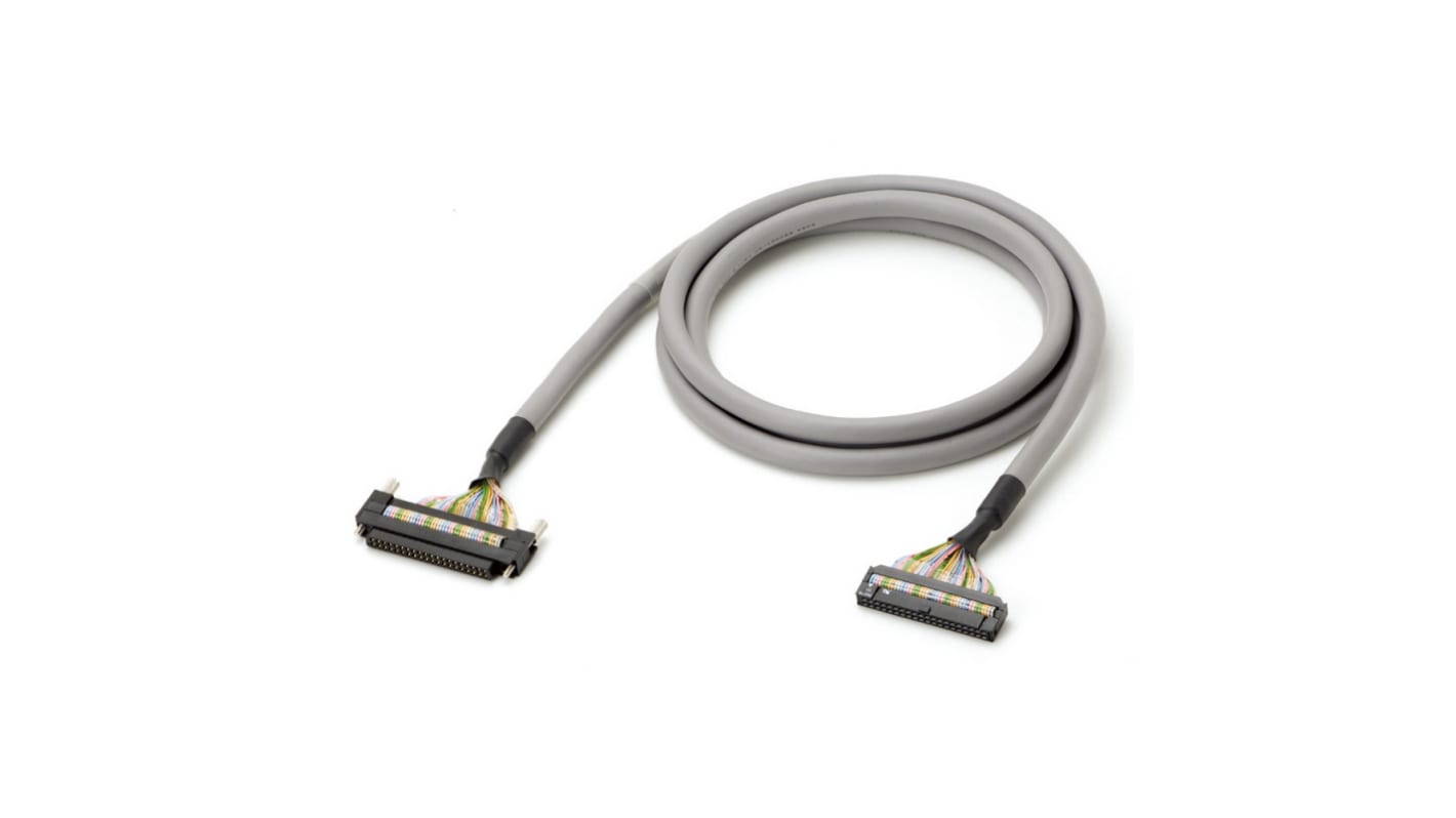 Omron Cable for Use with XW2Z, 3m Length, 1-Phase, 24 Vdc
