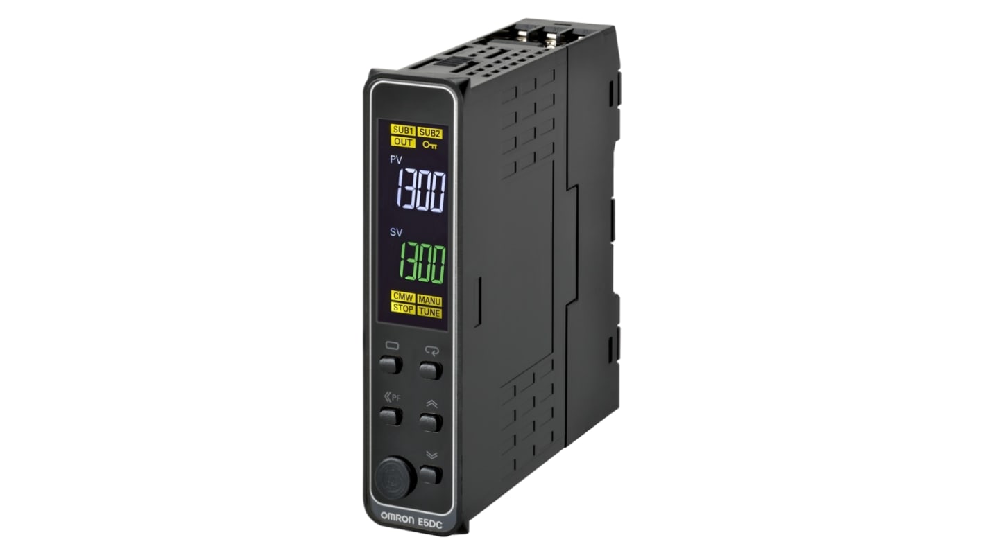 Omron E5DC Controller DIN-Schiene, 0 x Linear Ausgang/ Universell Eingang, 100 → 240 V AC, 22.5mm