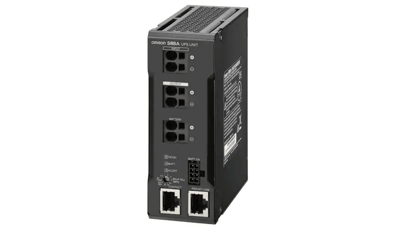 Omron 24V dc Input DIN Rail Mount UPS