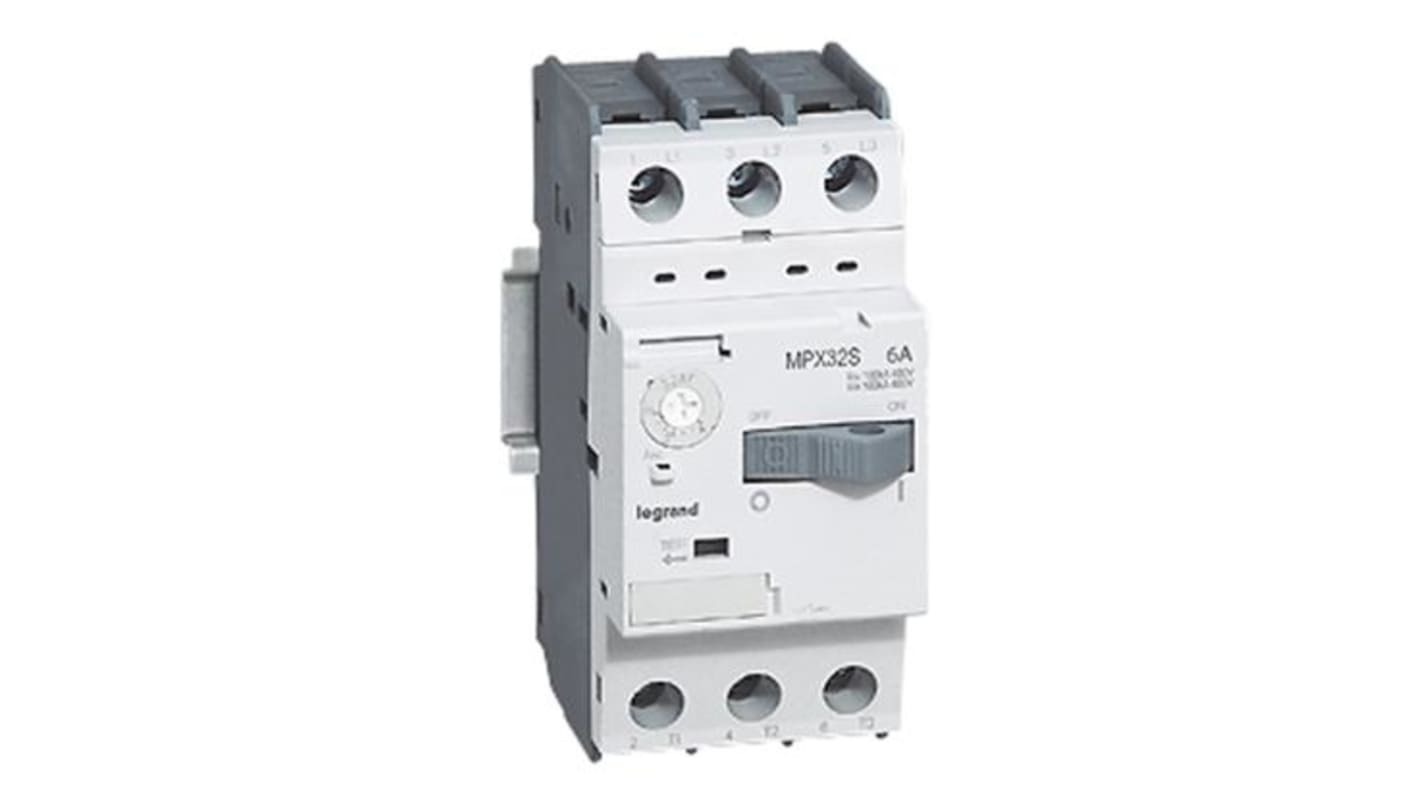 Interruttore automatico del motore Legrand, protezione MPX3, 3 ingressi, 400 V, 6 A MPX3 32S