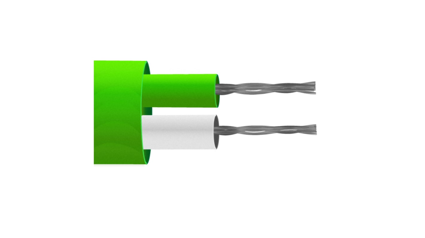 RS PRO Type K Thermocouple Wire, 100m, Unscreened, PVC Insulation, +105°C Max, 13/0.2mm