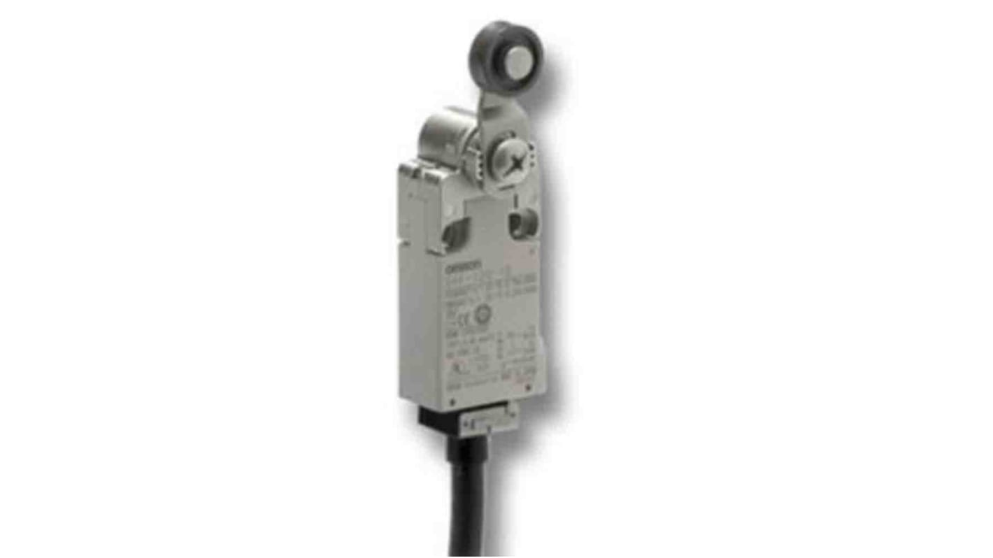 Omron Roller Plunger Limit Switch, 1NC/1NO, IP67, DPST, Metal Housing, 240V ac Max, 10A Max