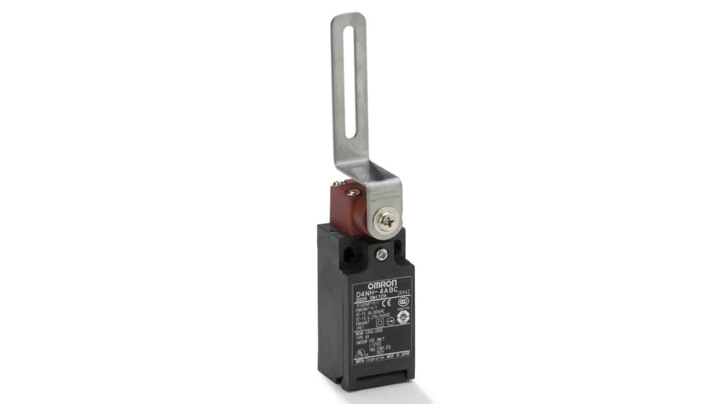 Omron Lever Limit Switch, 1NC/1NO, IP67, DPST, Metal Housing, 240V ac Max, 10A Max