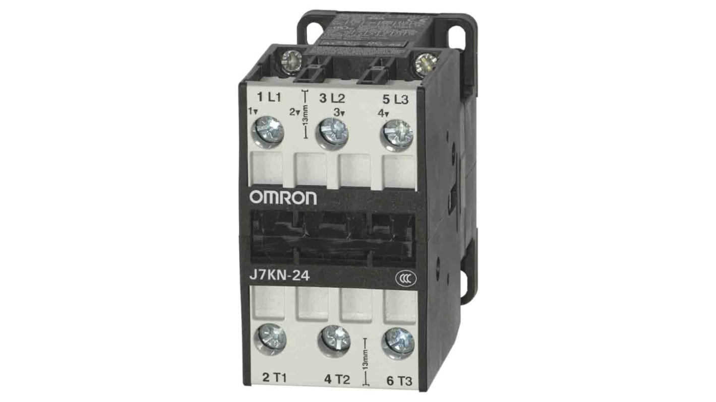 Omron Leistungsschütz / 24 V dc Spule, 3 -polig 3 Schließer / 24 A