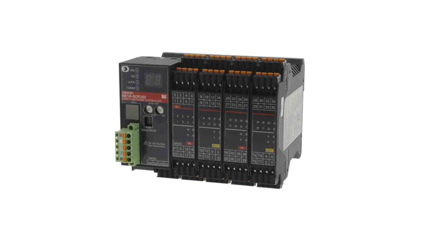 Omron NE1A Series Input/Output Module, 40 Inputs, 8 Outputs, 24 V dc