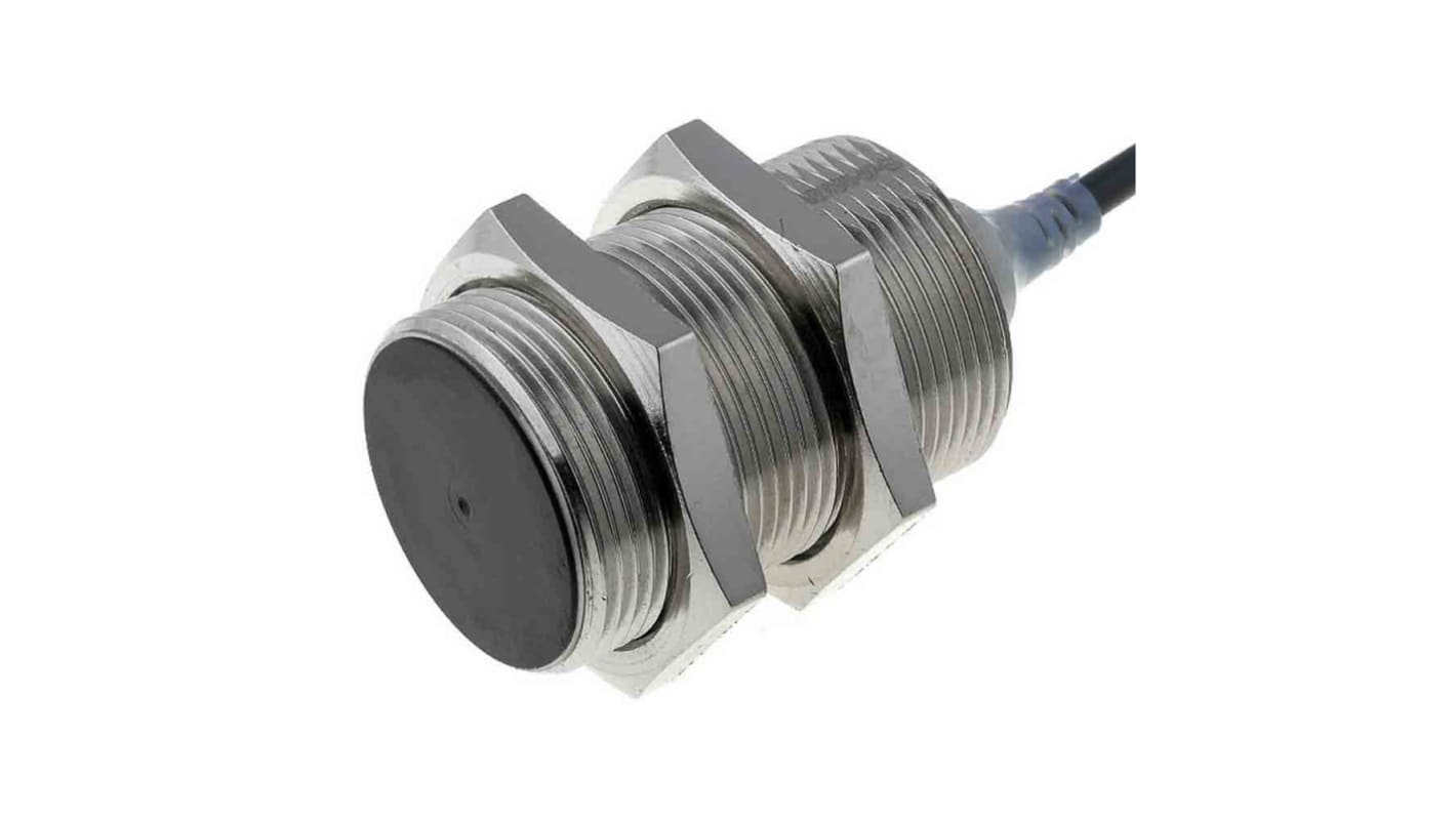 Omron Inductive Barrel-Style Proximity Sensor, M30 x 1.5, 15 mm Detection, PNP Output, IP67