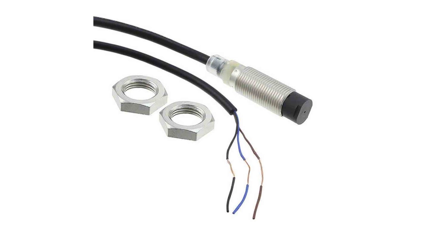 Omron Inductive Barrel-Style Proximity Sensor, M12 x 1, 5 mm Detection, PNP Output, IP67