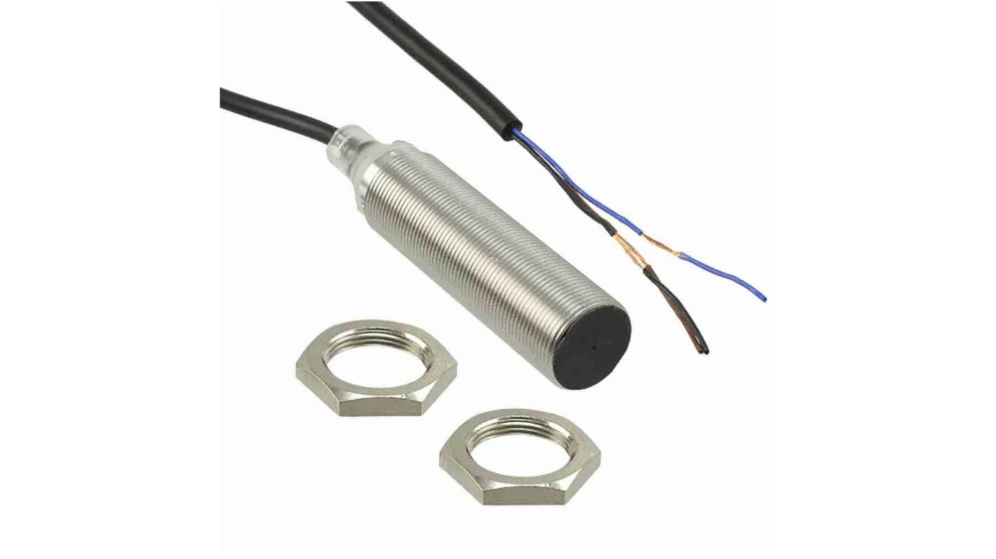 Omron Inductive Barrel-Style Proximity Sensor, M18 x 1, 8 mm Detection, PNP Output, IP67