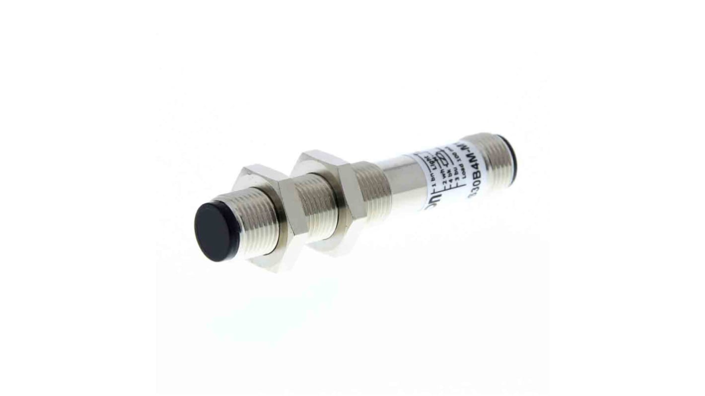 Omron E3H2 zylindrisch Optischer Sensor, Diffus, Bereich 300 mm, NPN Ausgang, M12 Stecker