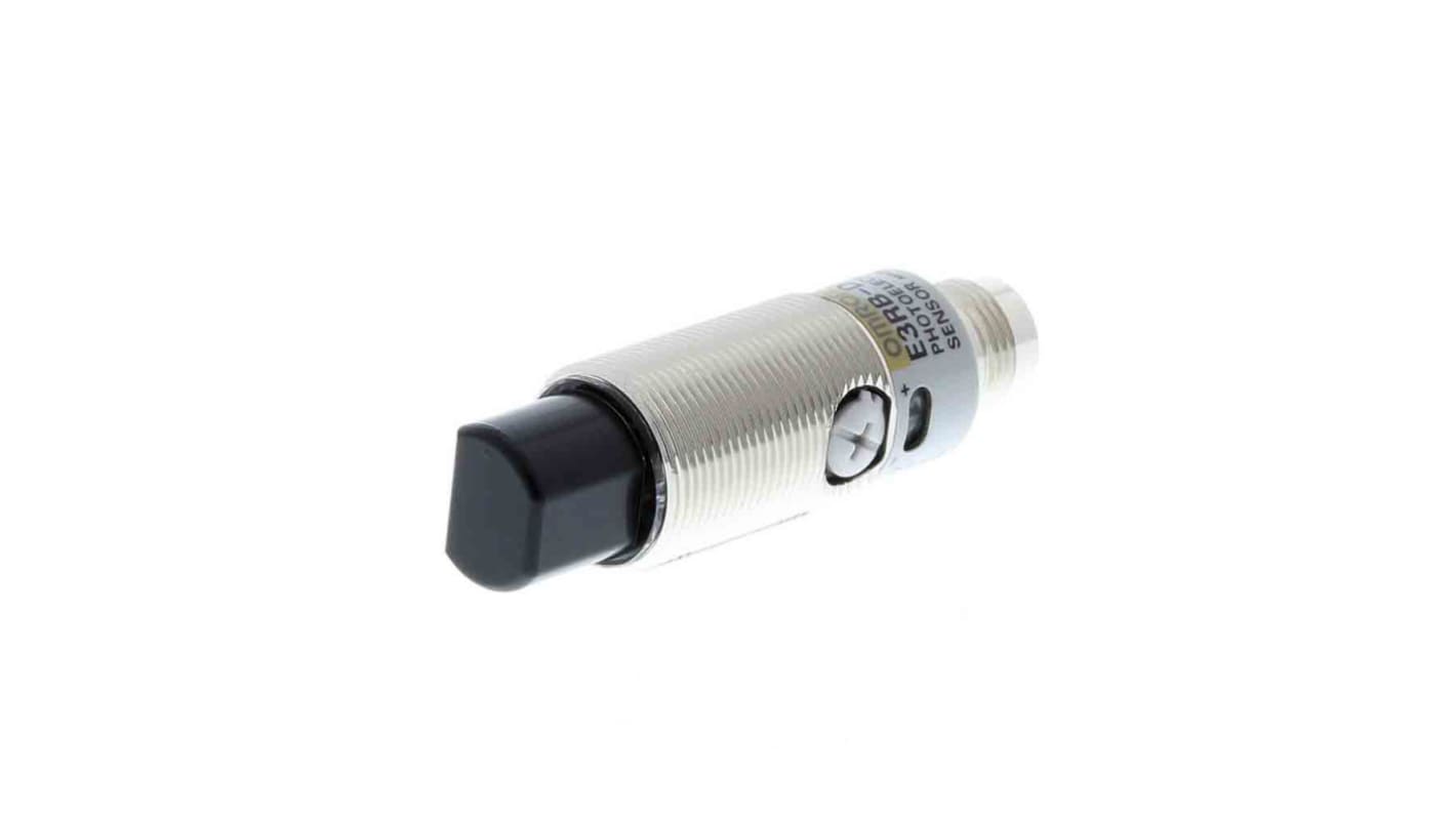 Omron Diffuse Photoelectric Sensor, Barrel Sensor, 100 mm Detection Range