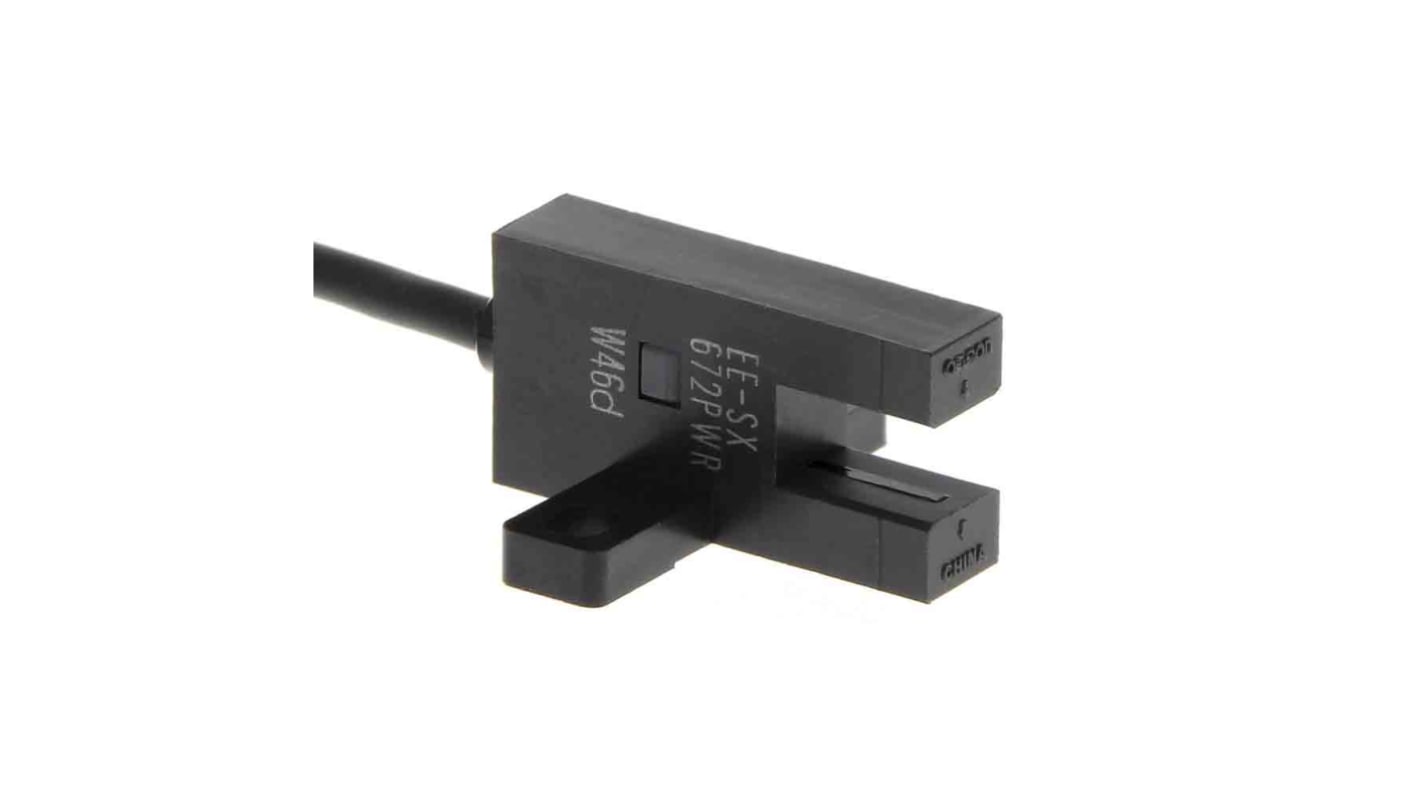 Omron EE-SX67 Optischer Sensor, Durchgangsstrahl, Bereich 5 mm, PNP Ausgang, Anschlusskabel