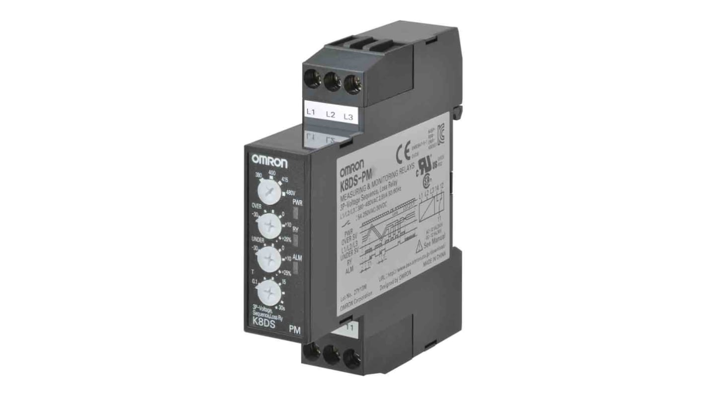 Omron Phase, Voltage Monitoring Relay, SPDT