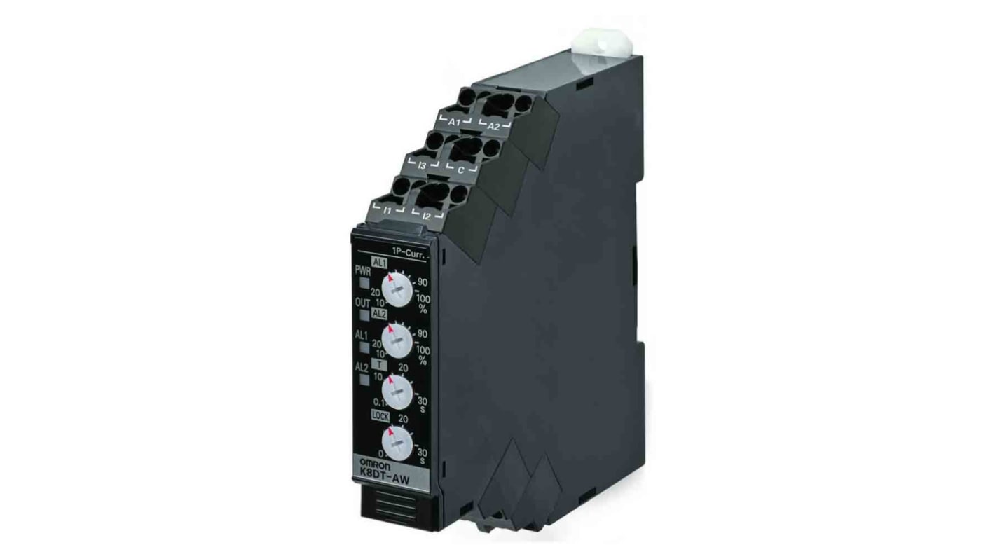 K8DTAW3TA Omron Current Monitoring Relay, 1 Phase RS