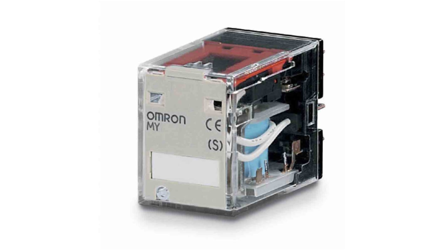 Omron Plug In Non-Latching Relay, 48V dc Coil, 10A Switching Current, DPDT