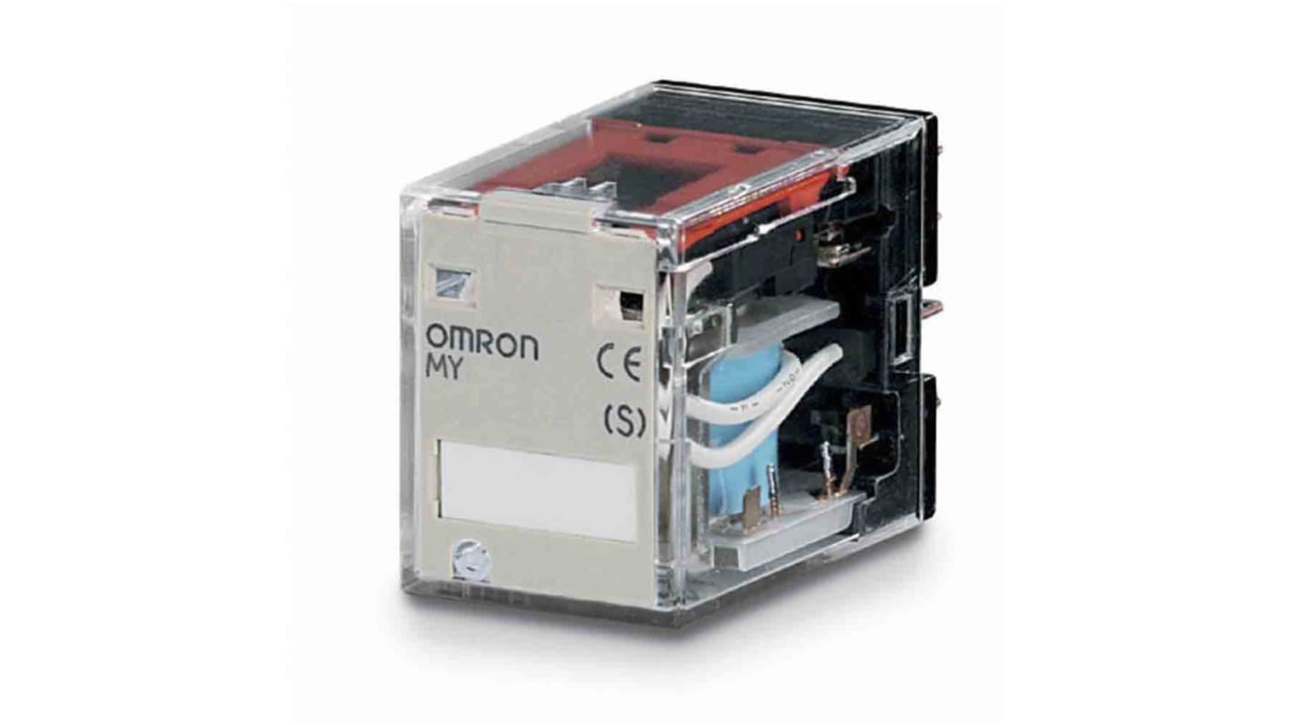 Omron Non-Latching Relay, 5A Switching Current, 4PDT