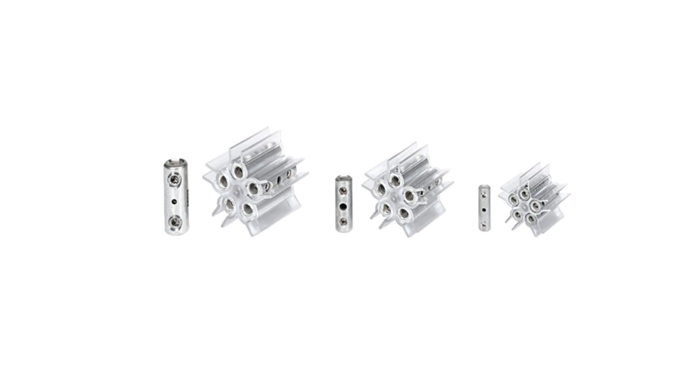 Barrette de connexion pour épissure de câble HellermannTyton, avec 5 conducteurs