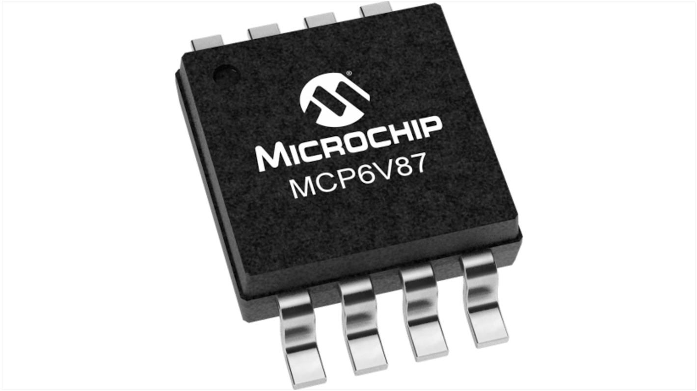 Amplificateur opérationnel Microchip, montage CMS, alim. Simple, MSOP 8 broches