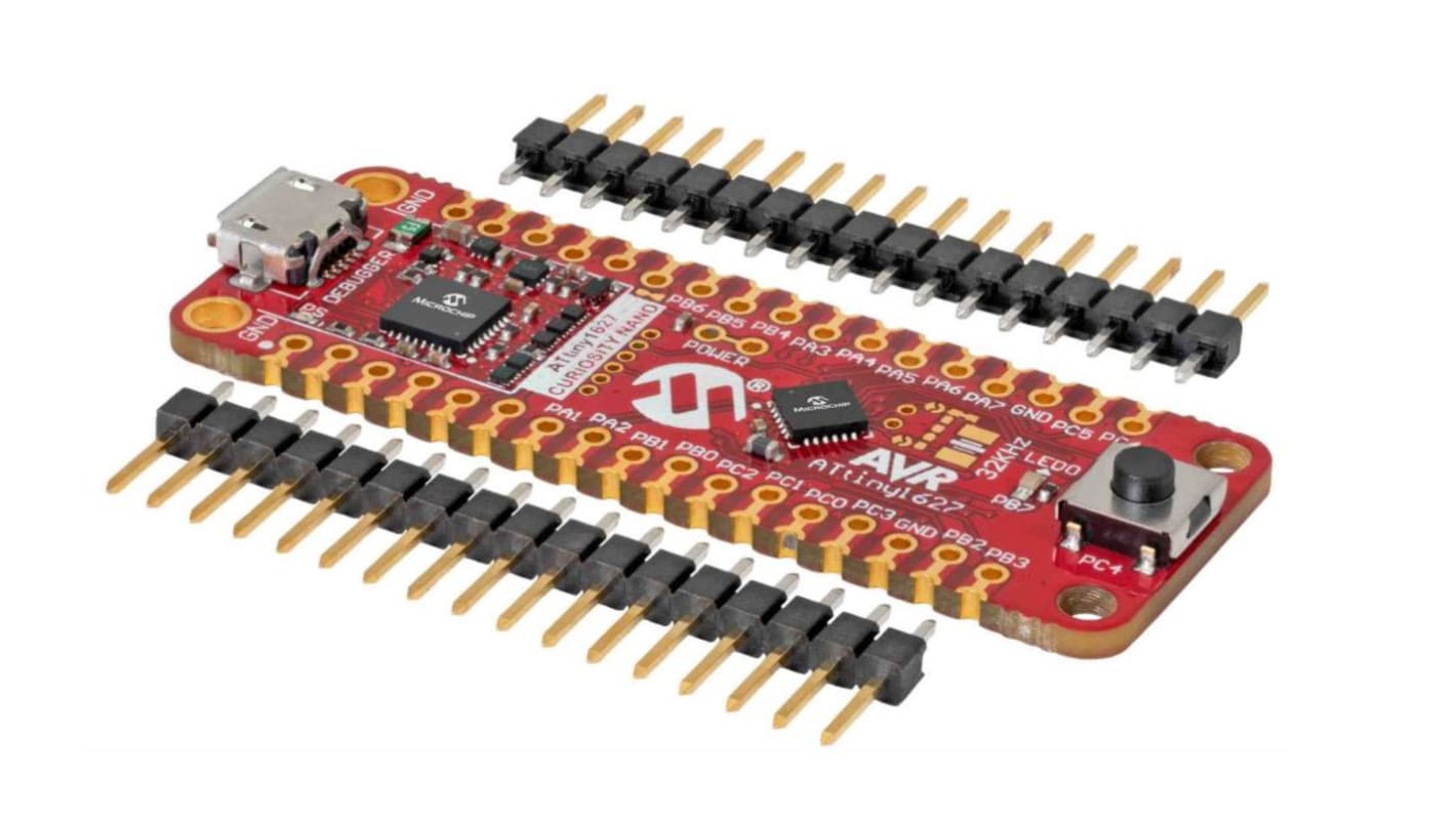 Kit de evaluación ATtiny1627 Curiosity Nano de Microchip