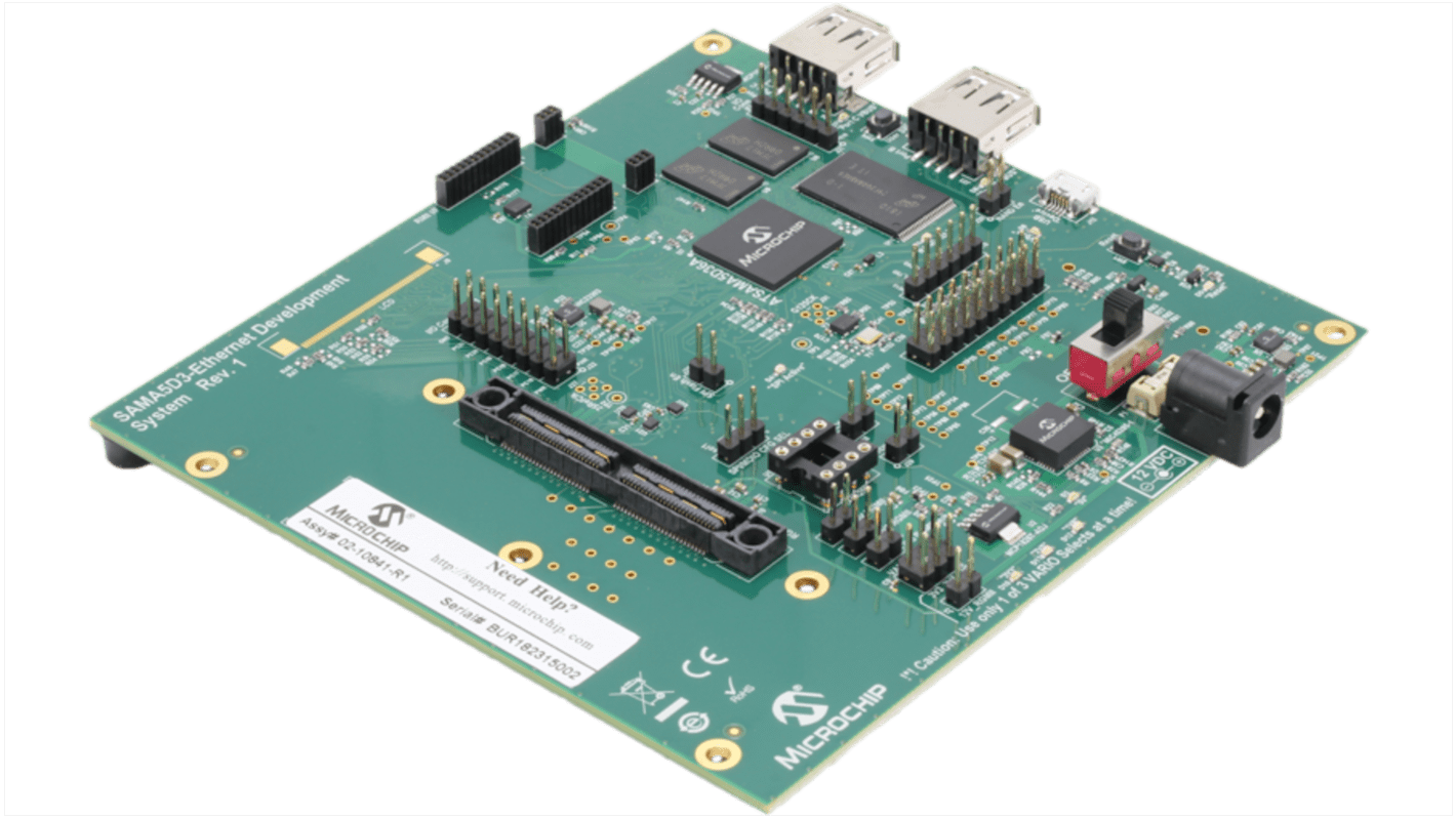 Microchip SAMA5D3 Ethernet Development System SAMA5D36 Ethernet Development Board for SAMA5D3 536MHz DM320114