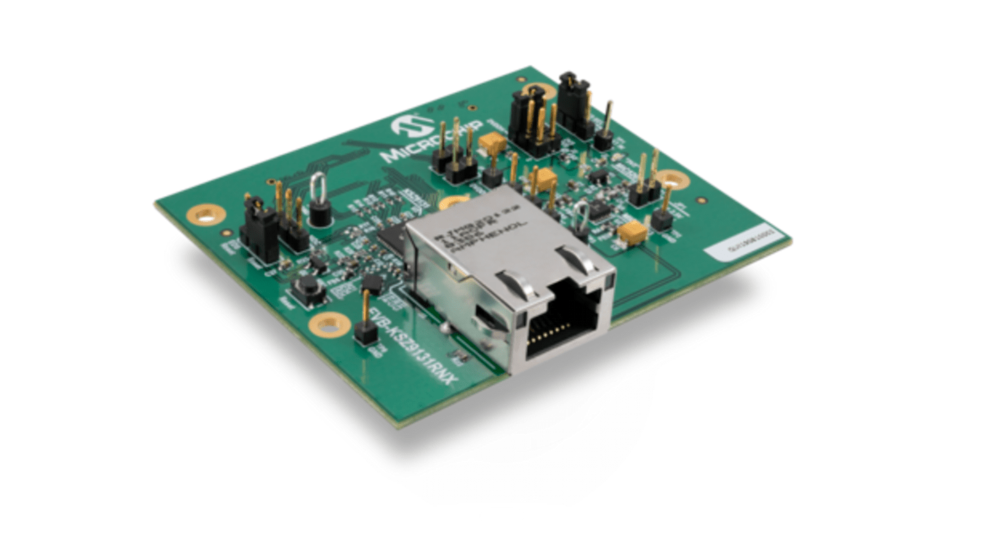 Strumento di sviluppo comunicazione e wireless Microchip EVB-KSZ9131RNX Plug-In, Ethernet