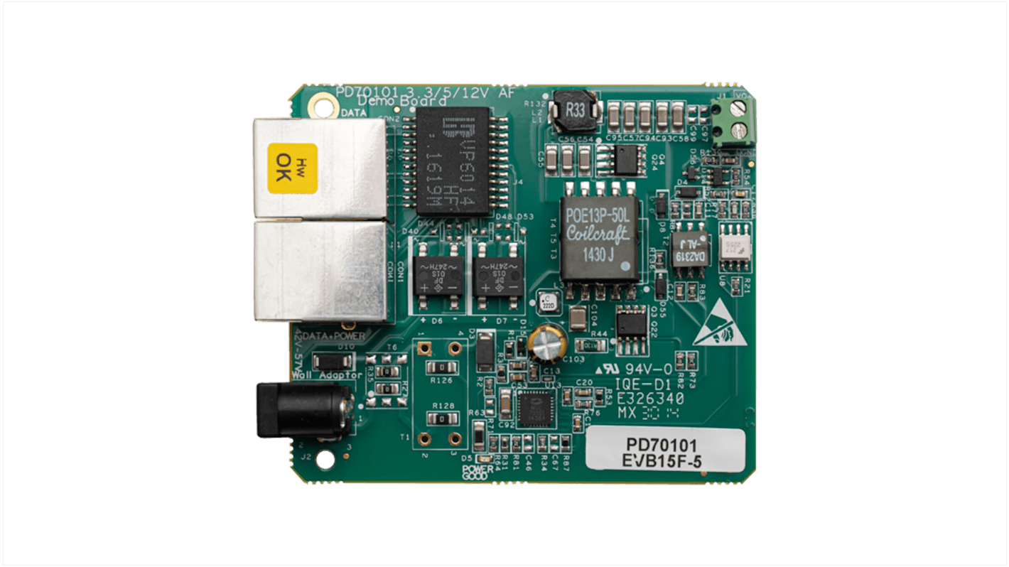 Placa de evaluación Detector de potencia Microchip FB, PD with PD70101 5V 2.6A - PD70101EVB15F-5