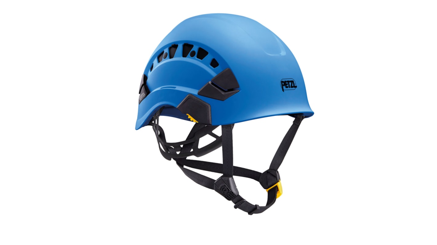 Petzl Vertex Vent Blue Safety Helmet with Chin Strap, Adjustable, Ventilated