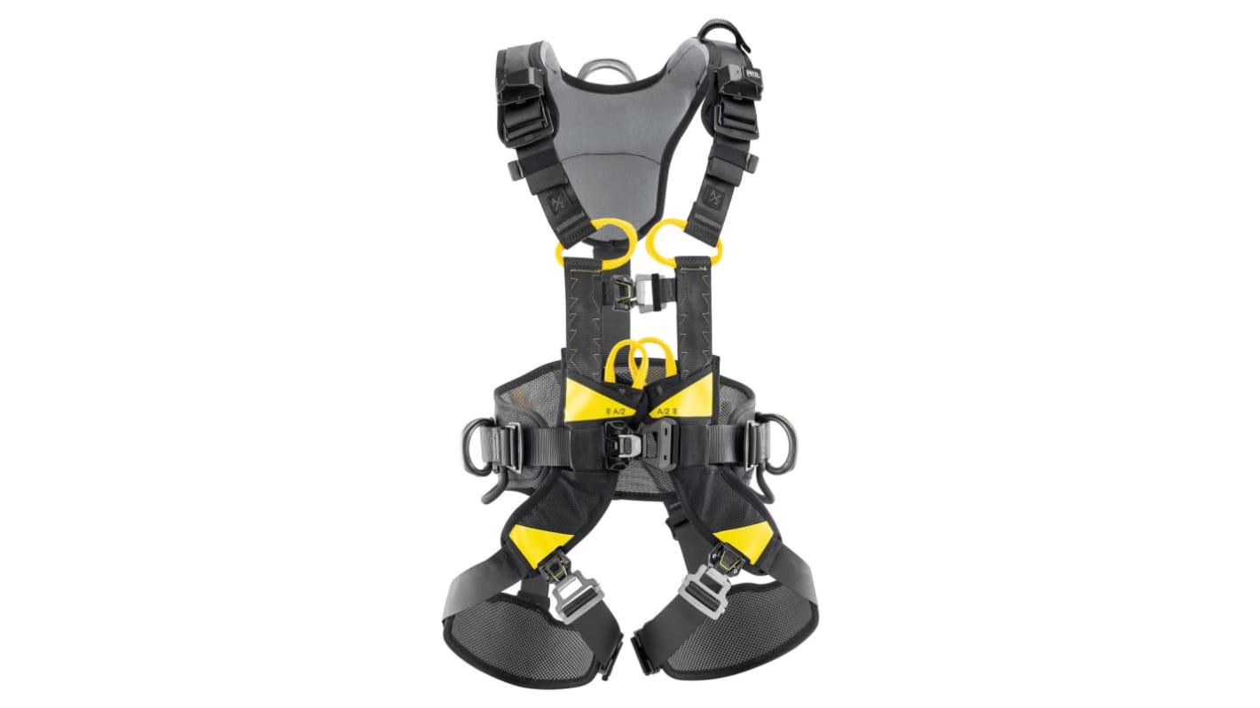 Petzl C072AA00 Front, Rear, Centre Waist, Side Attachment Fall Arrest Harness, 100kg Max