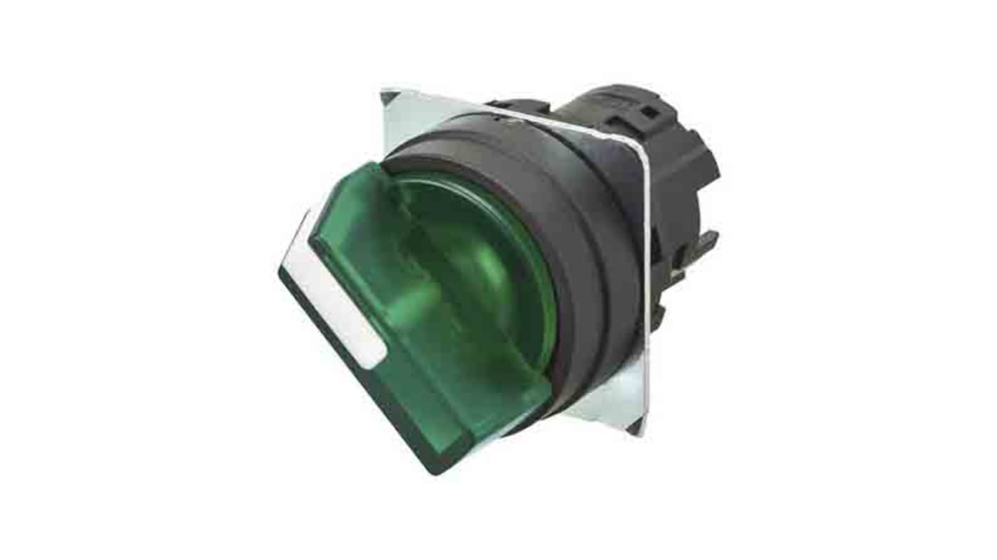 Cabezal de interruptor selector A22NZ-2BM-TGA Omron, 2 Posiciones, Interruptor selector, Retorno manual