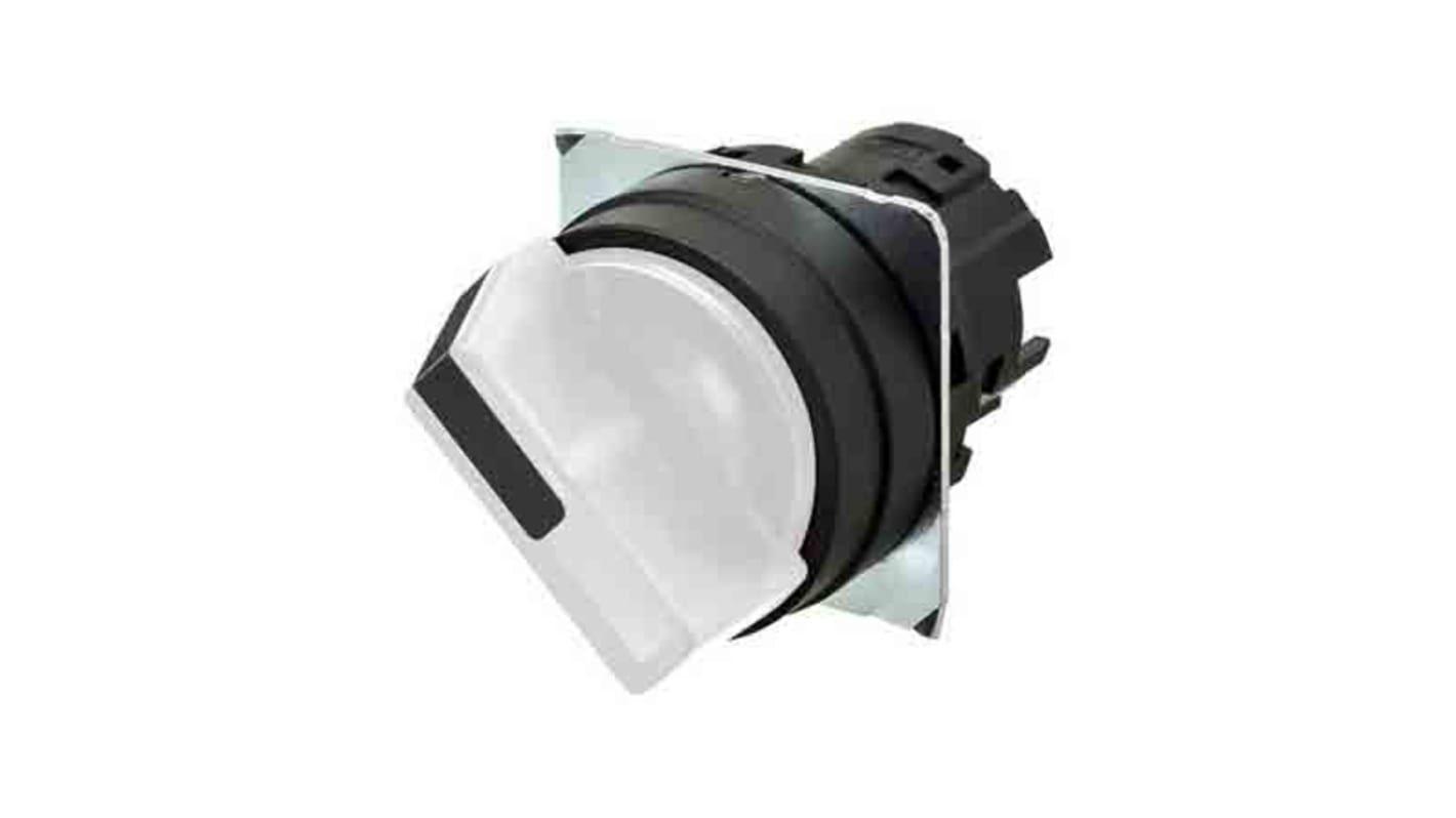 Cabezal de interruptor selector A22NZ-2BM-TWA Omron, 2 Posiciones, Interruptor selector, Retorno manual