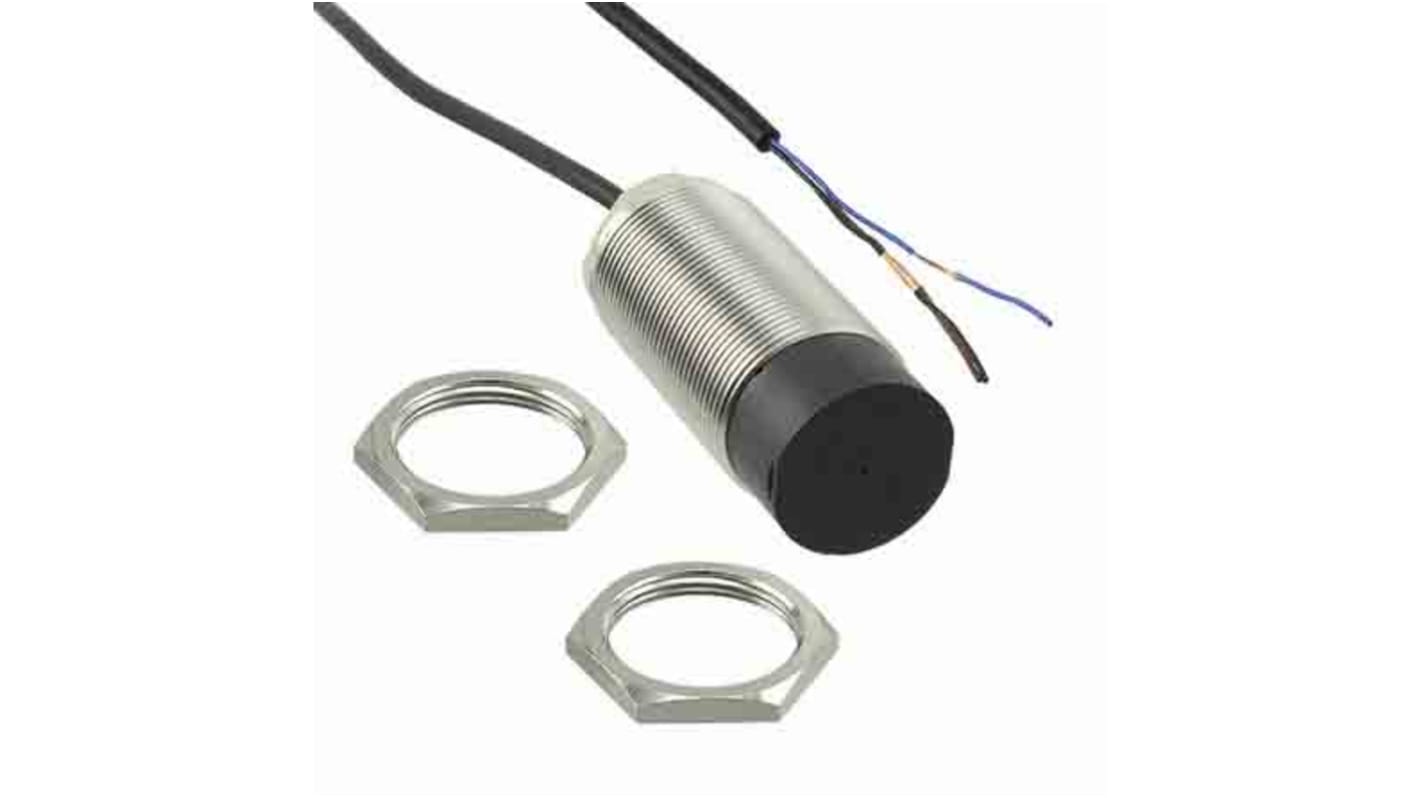 Omron Inductive Barrel-Style Proximity Sensor, M30 x 1.5, 20 mm Detection, NPN Normally Open Output, 10 → 30 V