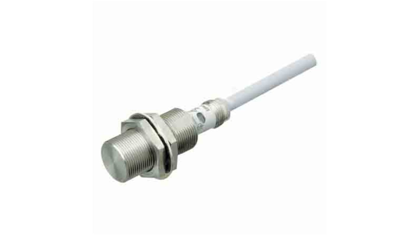 Omron Barrel-Style Proximity Sensor, M18 x 1, 5 mm Detection, NO Output, 12 → 24 V dc, IP67